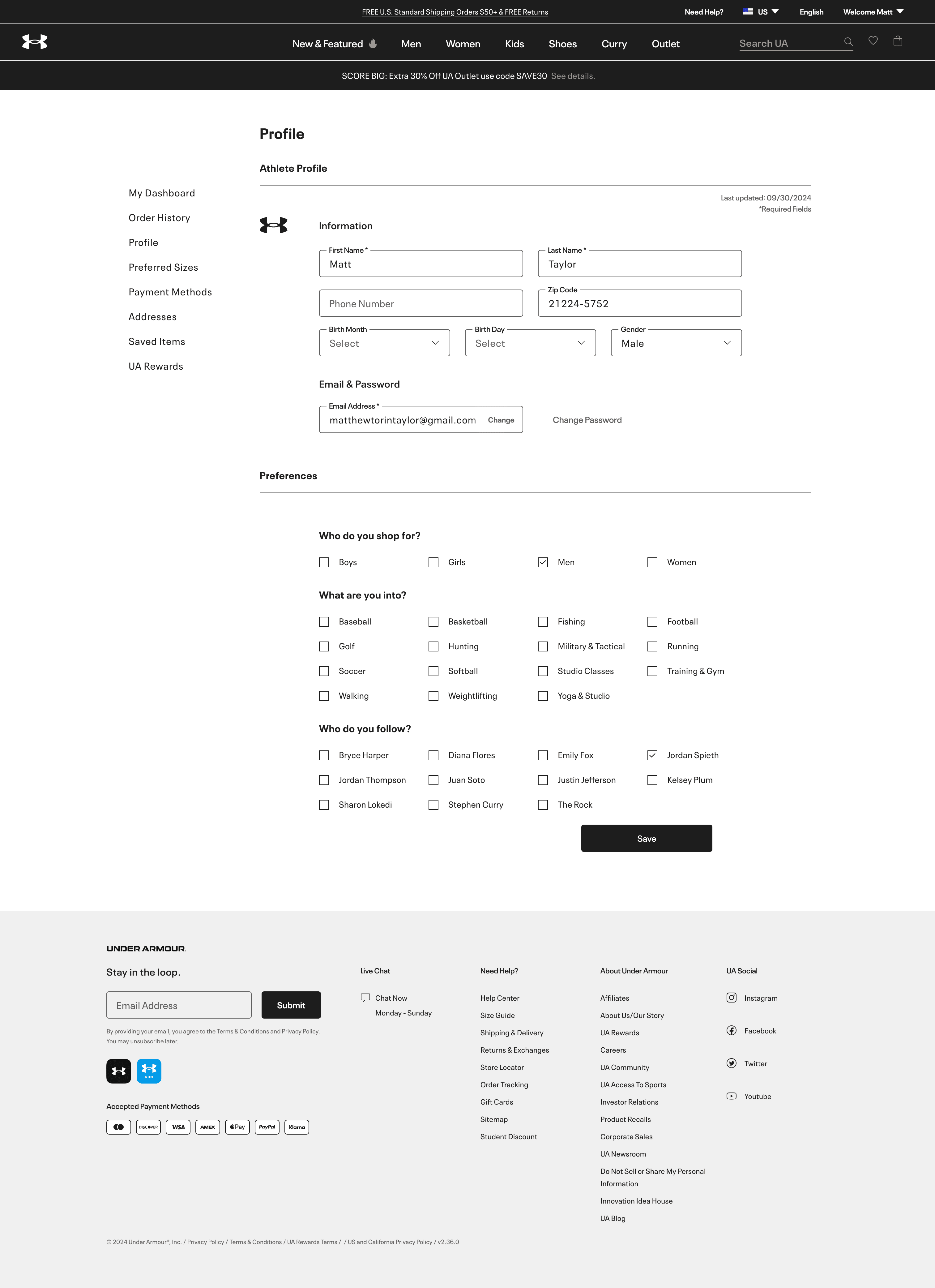 Ecommerce: My Account & Order History preview